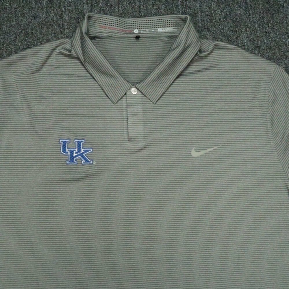 Kentucky Wildcats Shirt Men Extra Large Gray Nike Tiger Woods TW Modern Jacquard - Picture 2 of 10